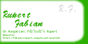 rupert fabian business card